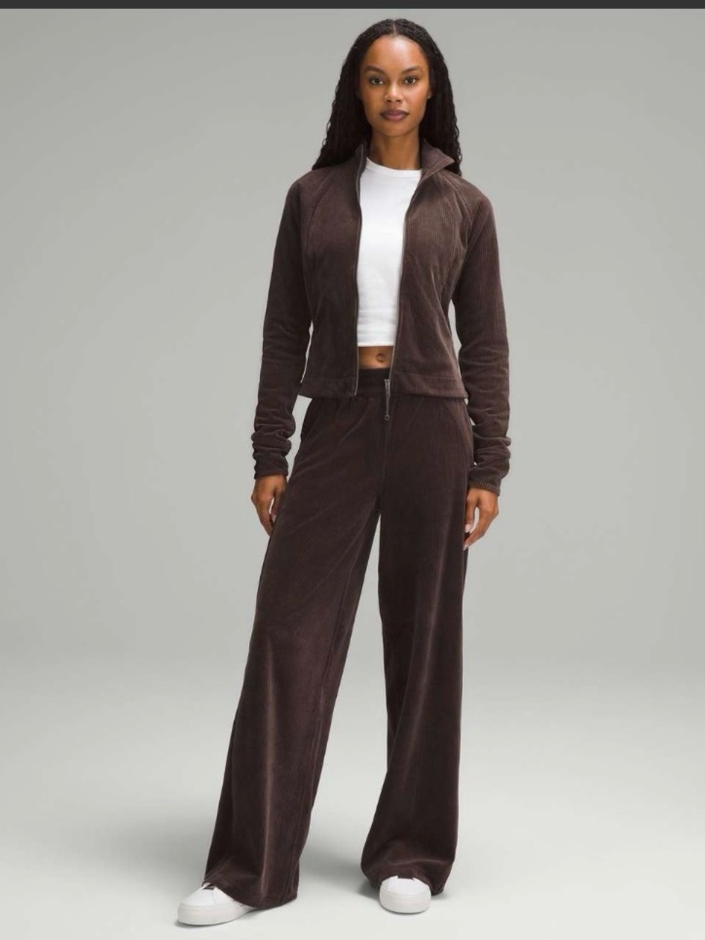 Lululemon Velvet Cord Track Suit Set